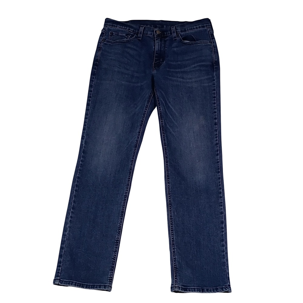 Levis 541 Athletic Taper Mens Jeans 32x34 Blue‎ Dark Wash Stretch Denim